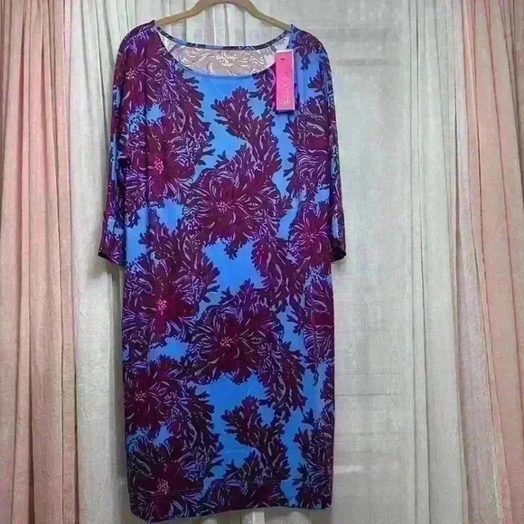 Lilly Pulitzer NWT Braedyn UPF 50+ Dress  Feel Like A Shellebrity Item# 9N - Picture 4 of 9